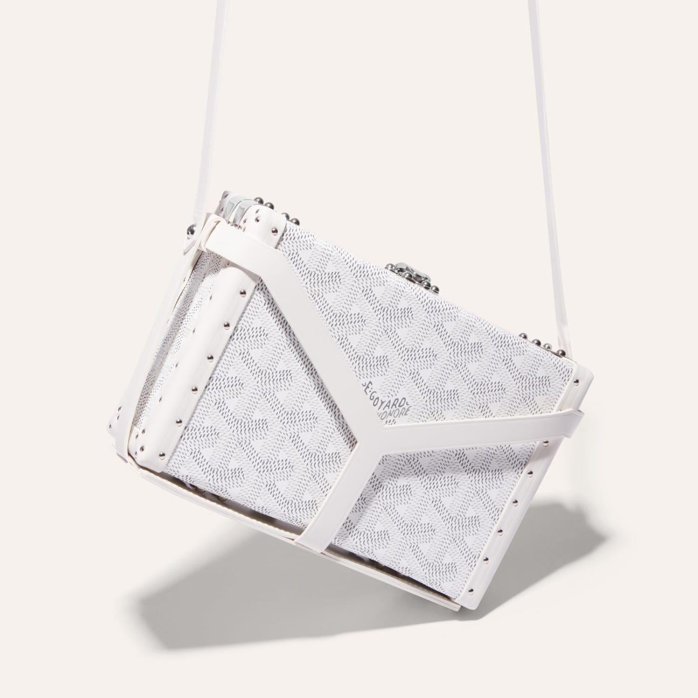 Goyard Minaudière Trunk Bag White - Image 2